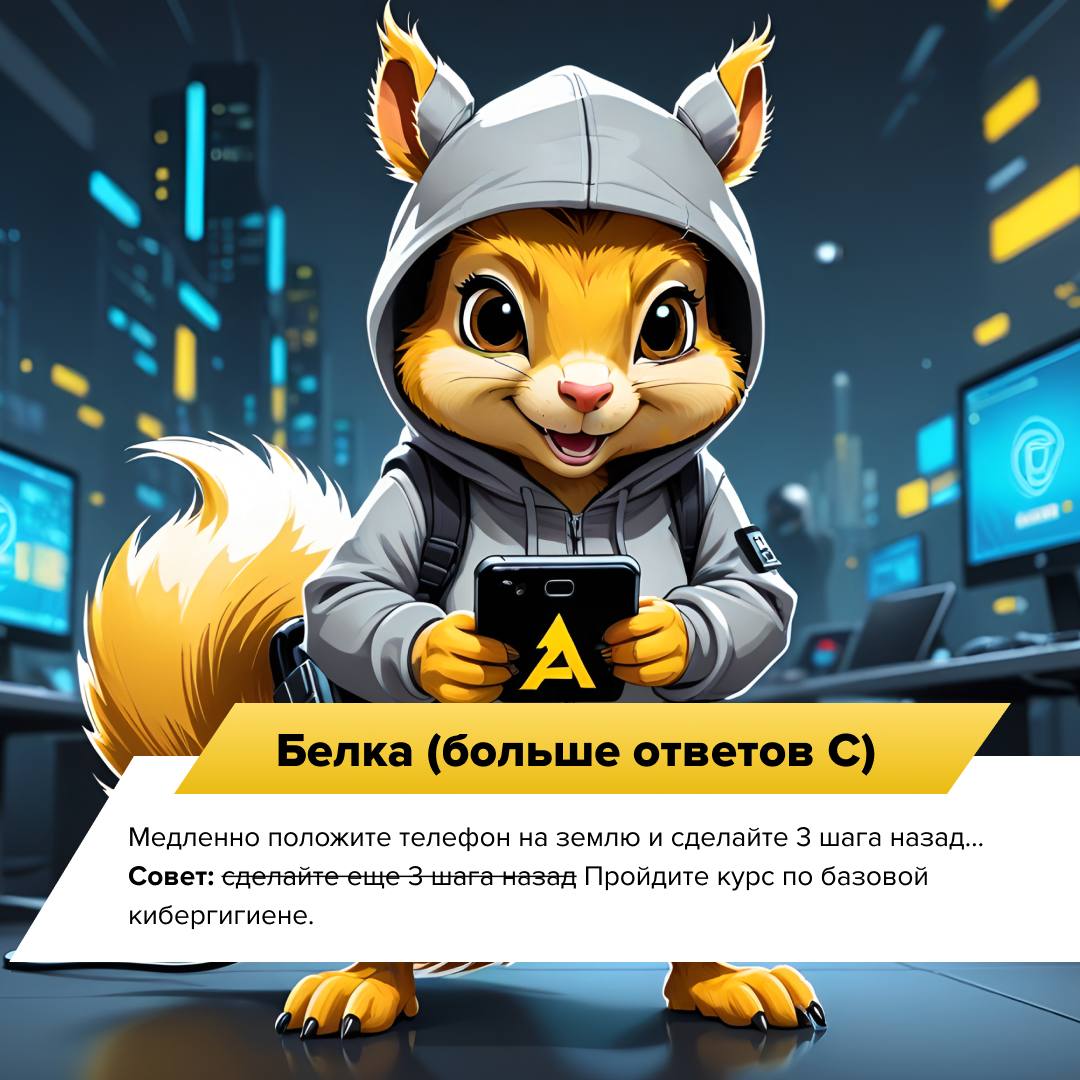 Киберпортрет 👾
5 простых вопросов, чтобы узнать свой киберпортрет.
Отвечайте честно — здесь нет правильных или неправильных вариантов. | Сетка — социальная сеть от hh.ru