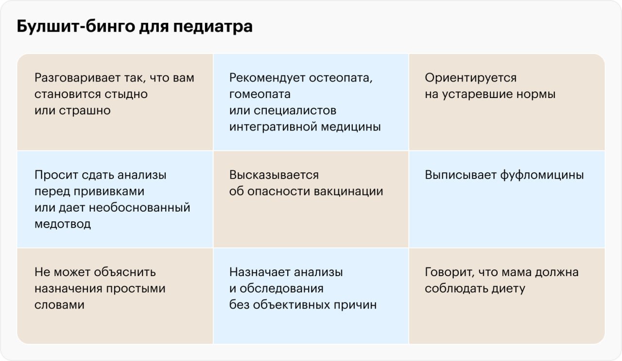 Как понять, что педиатру можно доверять?
Обычно родители знакомятся с педиатром во время патронажа — то есть не выбирают врача, а оказываются у него на участке автоматически | Сетка — социальная сеть от hh.ru