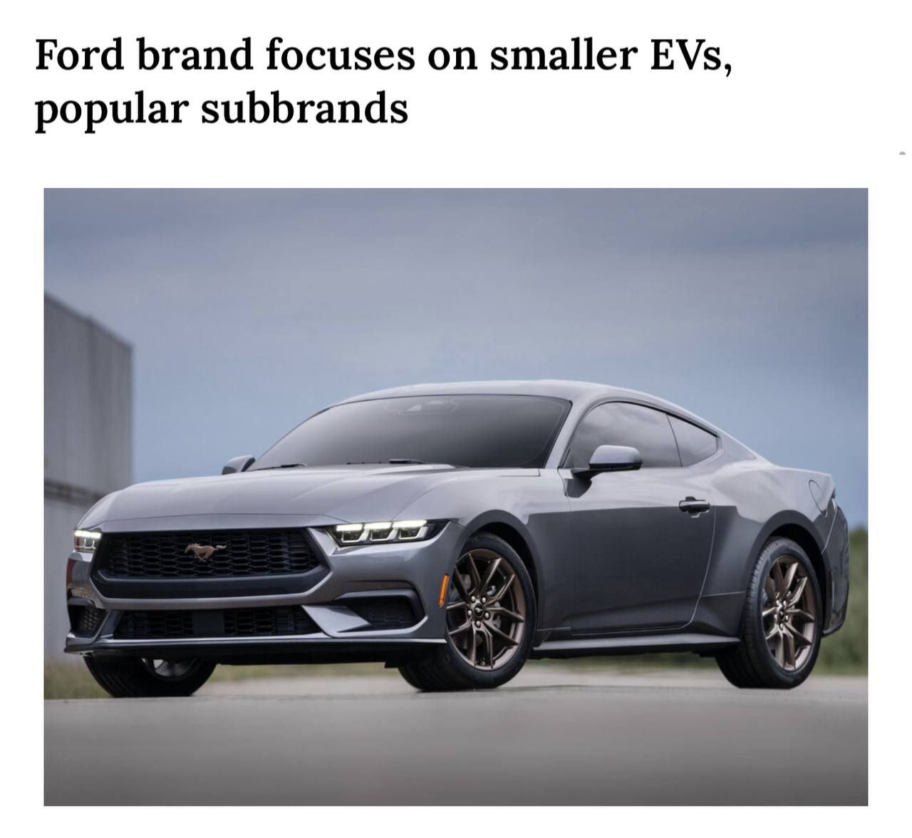 ❤️ Ford планирует оставить Mustang преданным классике — электроверсия откладывается еще на несколько лет
Несмотря на массовую электрофикацию, многие компании, в числе которых Ford, постепенно замедляю... | Сетка — социальная сеть от hh.ru