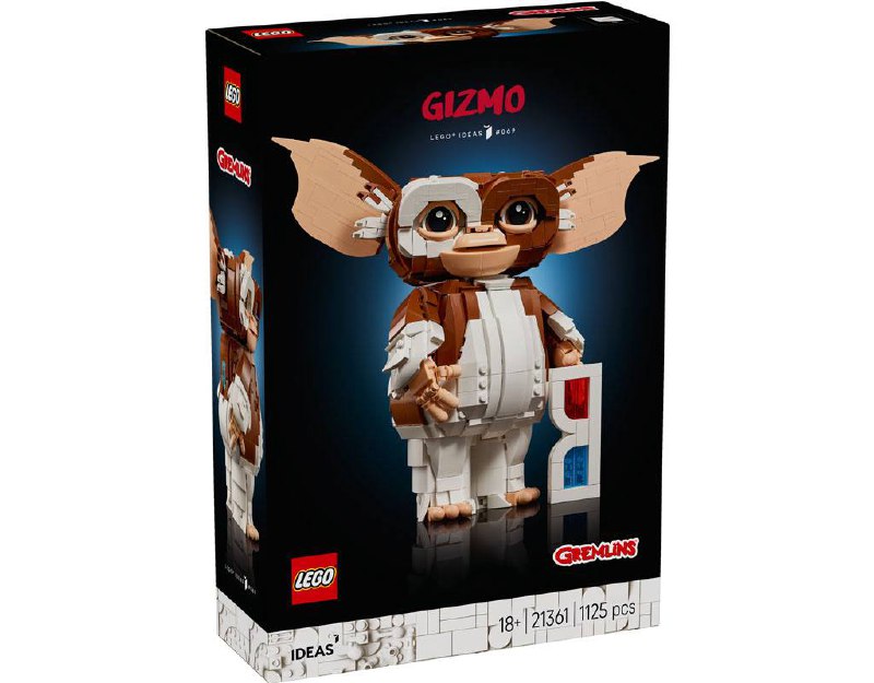 LEGO выпускает набор по «Гремлинам» — собрать Гизмо можно будет из 1125 деталей. Цена — примерно 10 тысяч рублей, старт продаж намечен на 1 октября | Сетка — социальная сеть от hh.ru