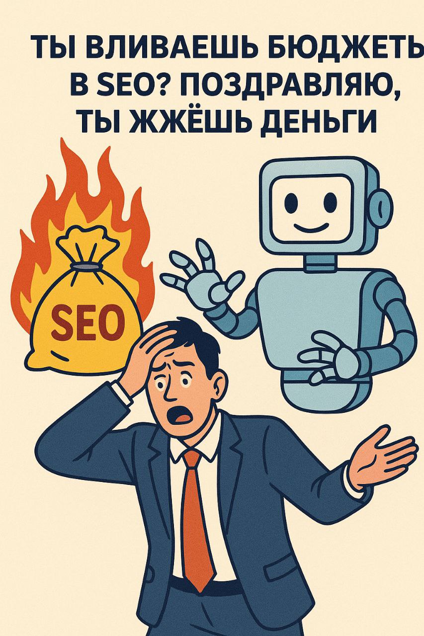 💸 «Ты вливаешь бюджеты в SEO? Поздравляю, ты жгёшь деньги»
Сайты? Забудь. 🪦
SEO-шники, вы ещё тут? Ваши «топ-10 запросов» уже нахрен никому не упали. Люди теперь спрашивают не Google, а ChatGPT | Сетка — социальная сеть от hh.ru