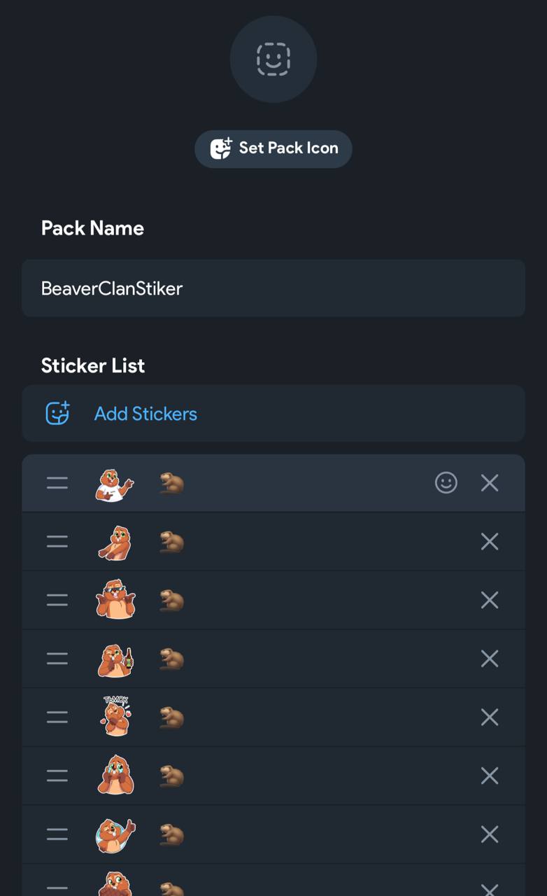 У официального бота @Stickers, который позволяет создавать стикер- и эмодзи-паки и вышло веб-приложение.
Наконец-то!!
В этом посте были ссылки, но мы их удалили по правилам Сетки | Сетка — социальная сеть от hh.ru