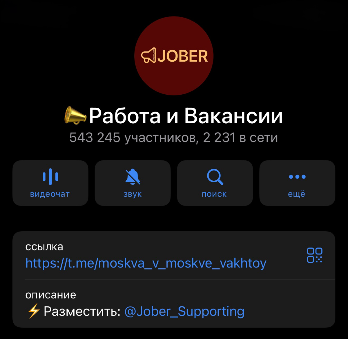 Jober: Работа и ваканси
(500к+ аудитории в телеграм) | Сетка — социальная сеть от hh.ru