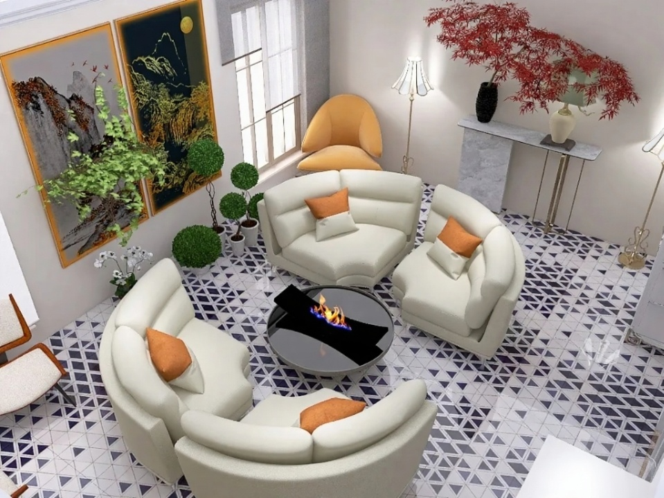 3D   концепция интерьера | Сетка — социальная сеть от hh.ru