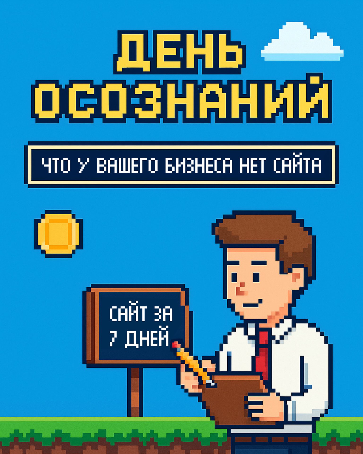 Хотим поздравить вас с озоЗнанием, что у вашего бизнеса всё ещё нет сайта 🤭. А значит — самое время всё исправить нашим спецпредложением | Сетка — социальная сеть от hh.ru