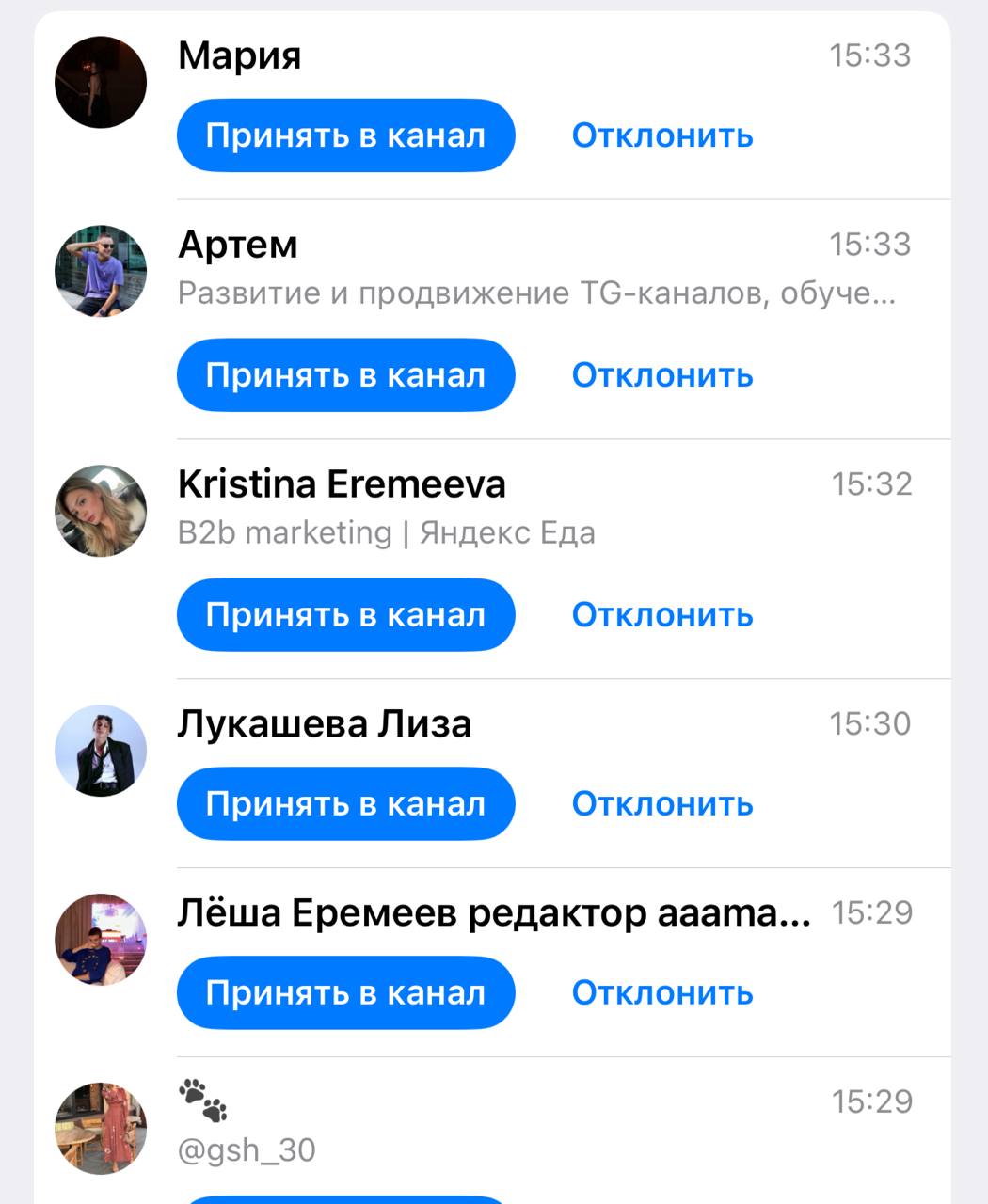Крутая в тг функция с приемом заявок, можешь познакомиться с аудиторией пока принимаешь) | Сетка — социальная сеть от hh.ru