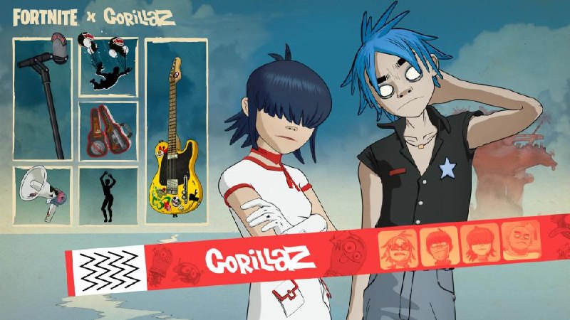 Издатель Epic Games заколабился с группой Gorillaz для юбилейного сезона музыкального кроссовера Fortnite | Сетка — социальная сеть от hh.ru