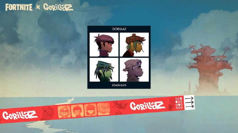 Издатель Epic Games заколабился с группой Gorillaz для юбилейного сезона музыкального кроссовера Fortnite | Сетка — социальная сеть от hh.ru