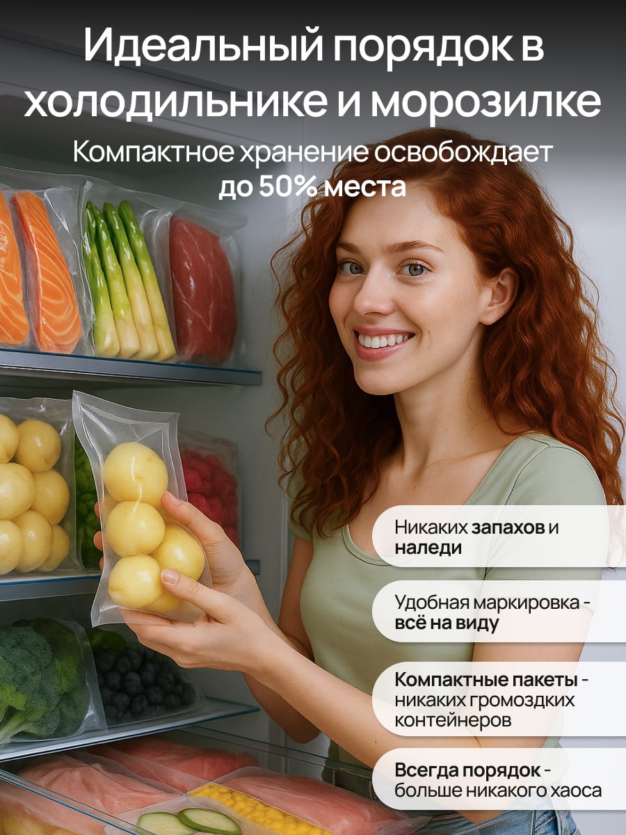 🍂 Осень — время заготовок.
Кто-то упаковывает грибы и варенье,
а я — новую серию карточек для WB.  
✨Главный ингредиент - вакууматор | Сетка — социальная сеть от hh.ru