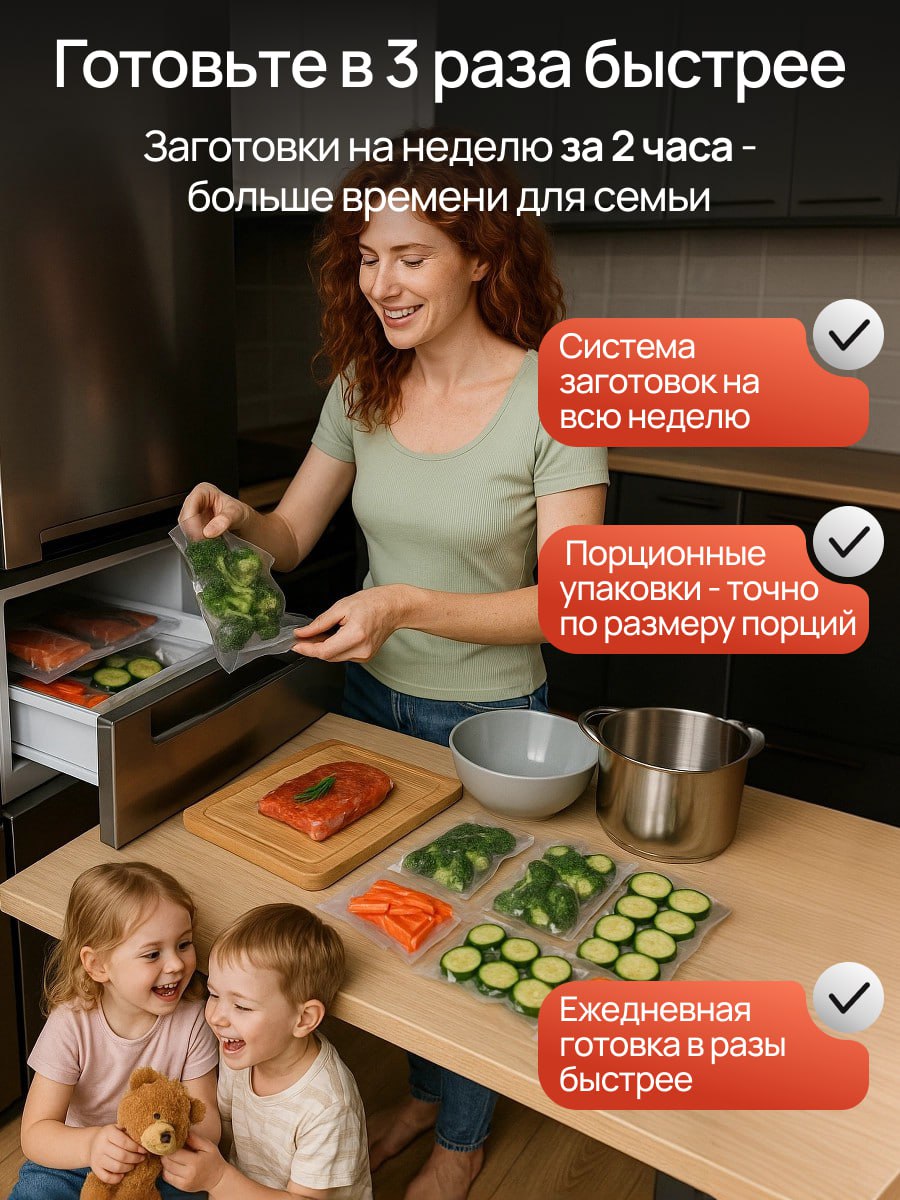 🍂 Осень — время заготовок.
Кто-то упаковывает грибы и варенье,
а я — новую серию карточек для WB.  
✨Главный ингредиент - вакууматор | Сетка — социальная сеть от hh.ru