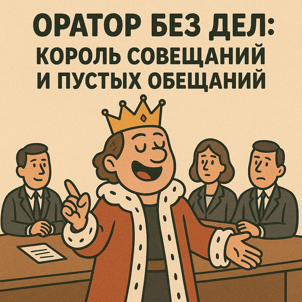 Оратор без дел: король совещаний и пустых обещаний 👑 | Сетка — социальная сеть от hh.ru