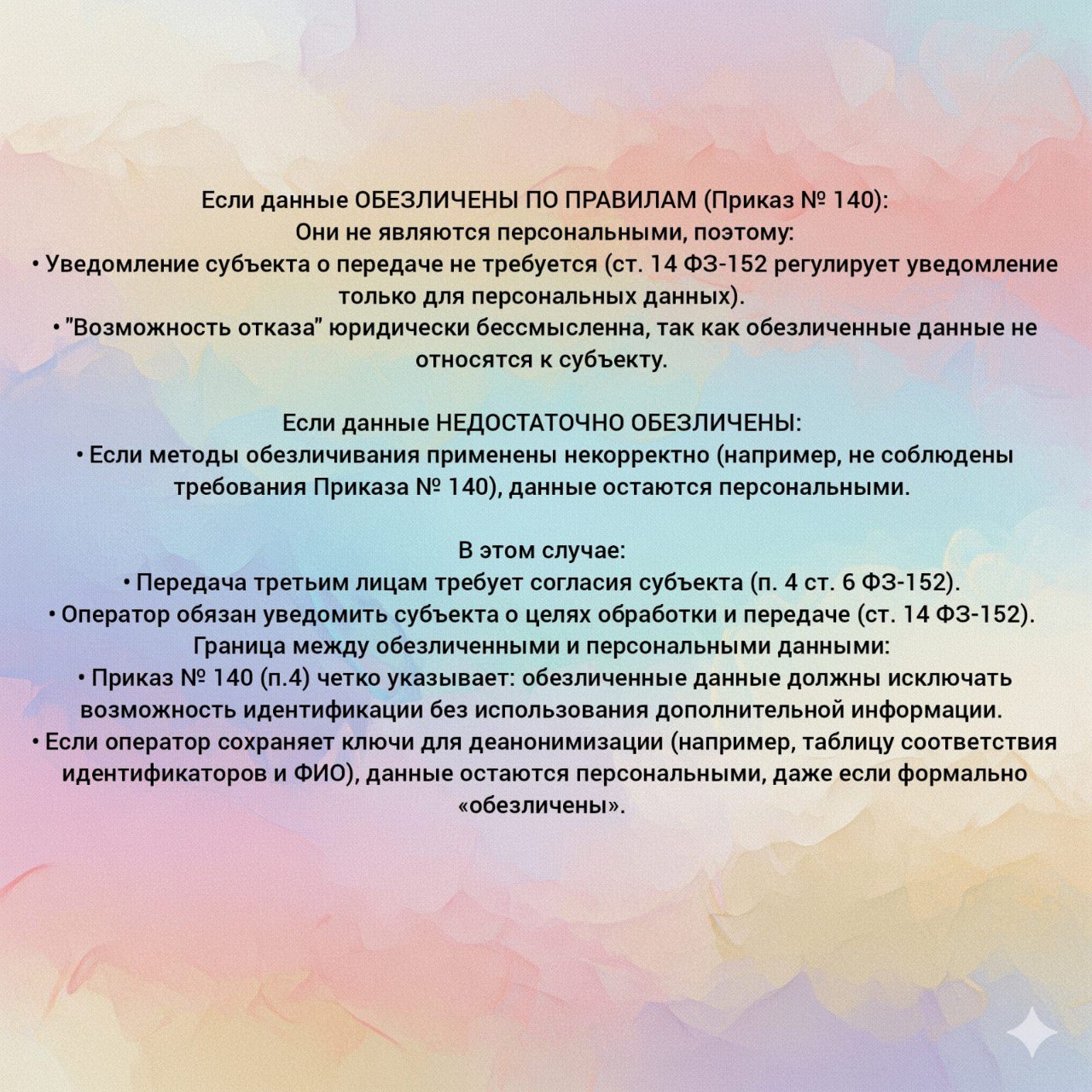 Новые правила обезличивания персональных данных | Сетка — социальная сеть от hh.ru