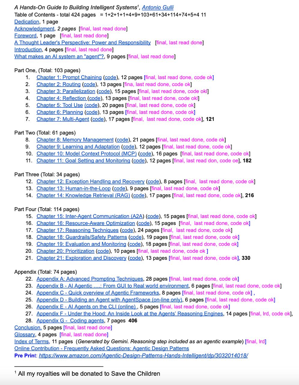 🔥 Бесплатная книга от инженера Google — Agentic Design Patterns
400 страниц про всё, что нужно знать об агентных системах. Автор — senior engineer в Google, выложил драфт для открытого ревью | Сетка — социальная сеть от hh.ru