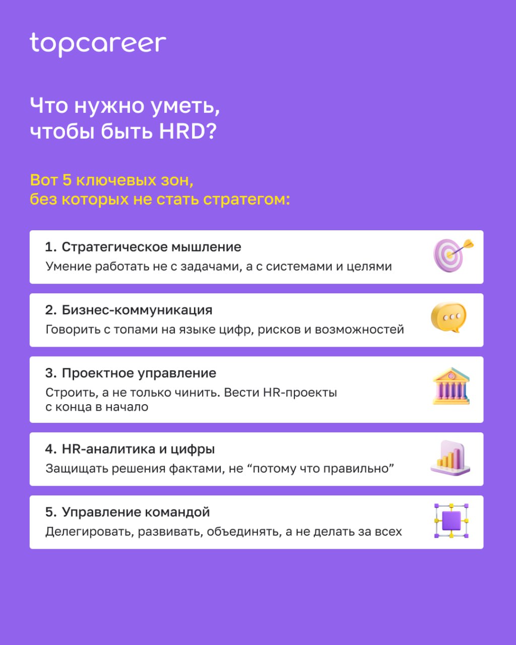 Как вырасти до уровня HRD
Переход в роль HRD — это не только карьерный рост, но и изменение управленческой оптики | Сетка — социальная сеть от hh.ru