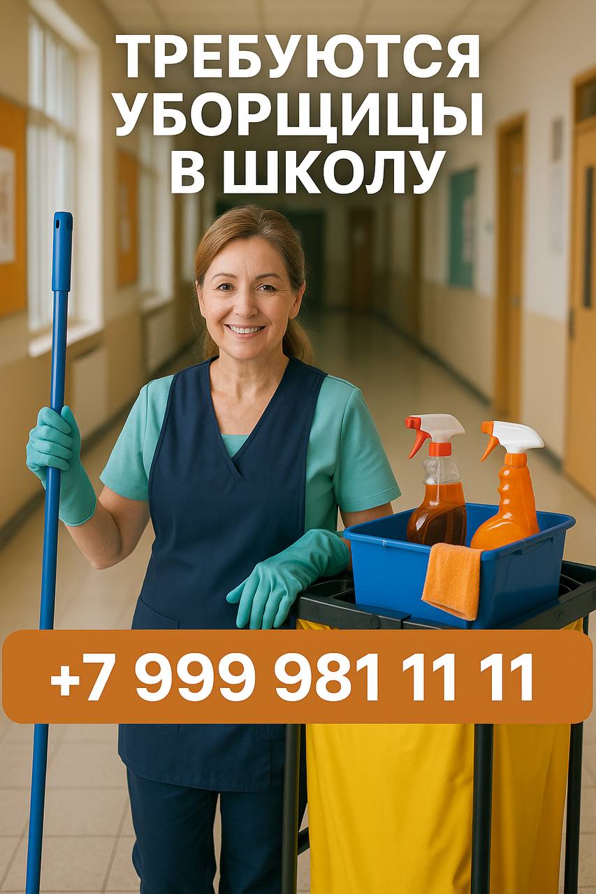 📢 Красногорск, Павшинская Пойма
🏫 В школу требуются уборщицы на постоянную работу!
🔹 Условия:
• Официальное трудоустройство
• Питание предоставляется
• Помощь с жильём
• Дружный, приветливый коллектив... | Сетка — социальная сеть от hh.ru