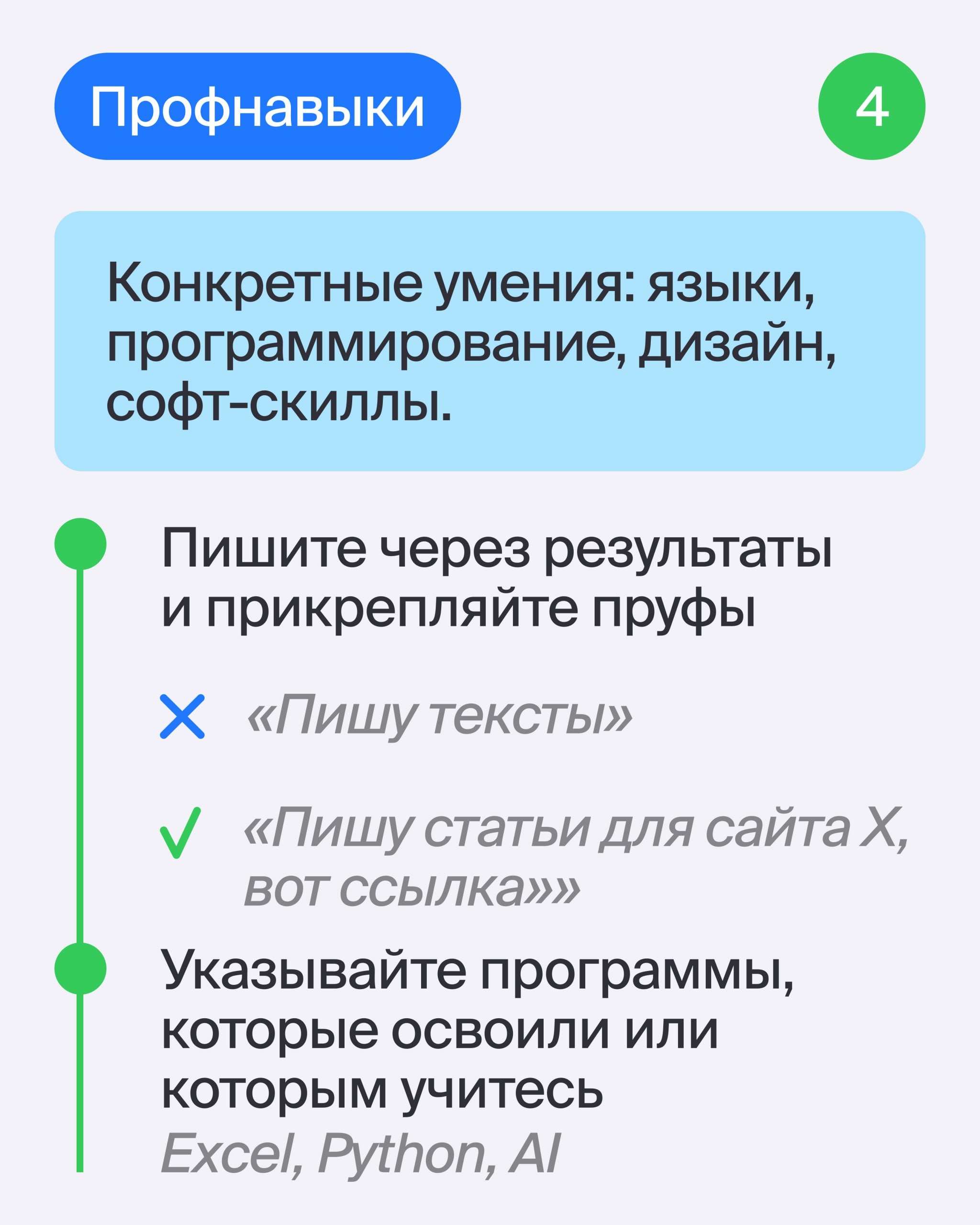🧷 Псс, передайте эту шпаргалку знакомому студенту или выпускнику
Инструкция по сборке первого резюмеот ментора Эйч Анастасии Барышниковой, Creative Team Leadership | Marketing & Communications 🔥
Анаст... | Сетка — социальная сеть от hh.ru