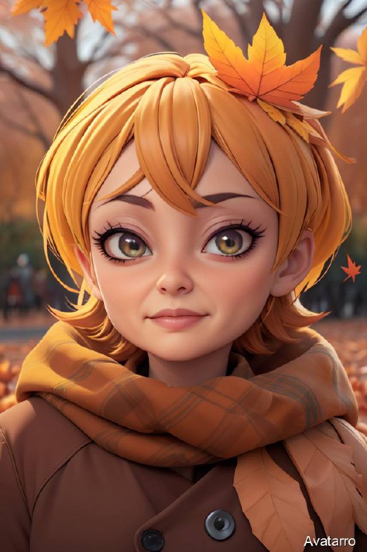 Такой Аватар можно создать с помощью нейросети . Название «Осень». #аватар #нейросеть #дизайн #работа | Сетка — социальная сеть от hh.ru