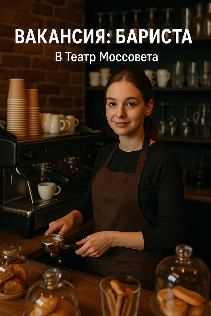 🚀 Вакансия: Бариста в Театр Моссовета
Работа/Подработка
📌 Что делать:
• Готовить кофе, чай, продажа десертов
• Общаться с гостями и создавать атмосферу
• Работать с кассой
• Поддерживать порядок
📌 Тре... | Сетка — социальная сеть от hh.ru