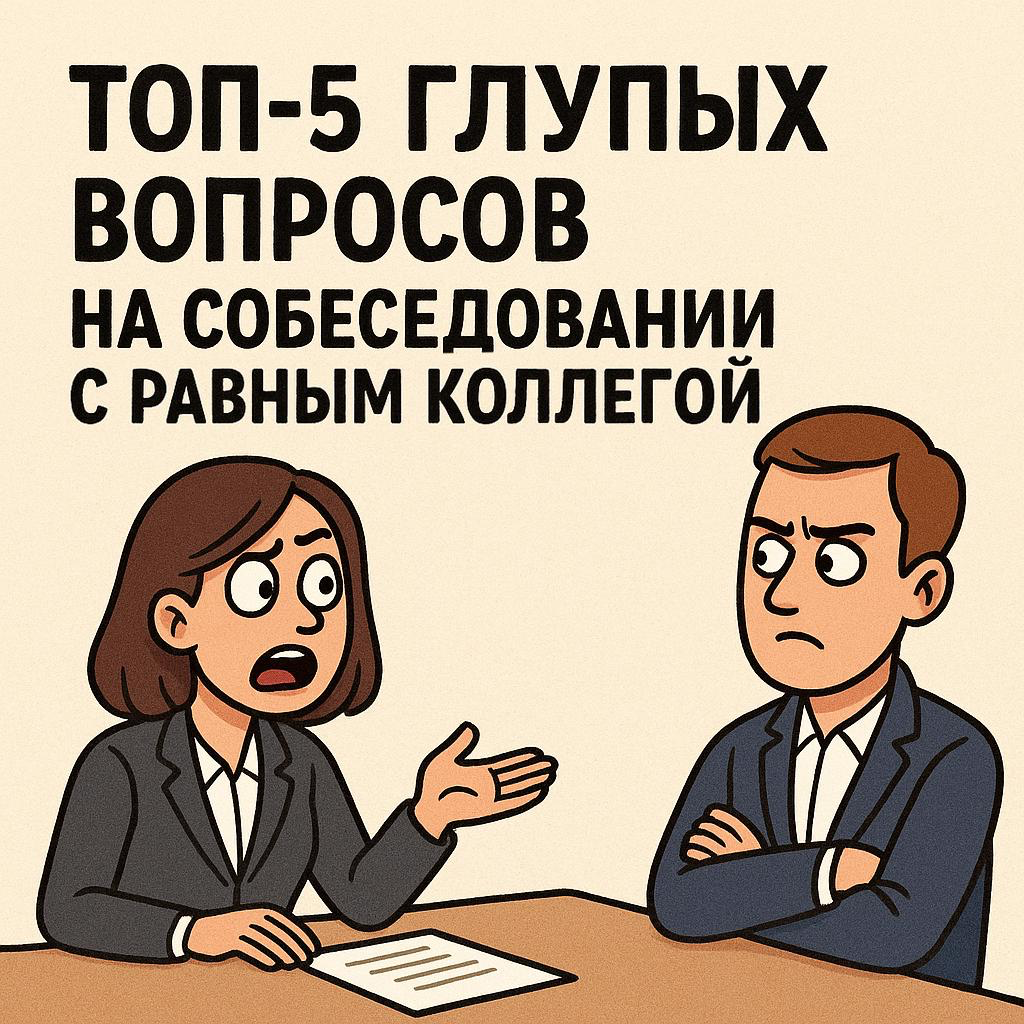 🙈 ТОП-5 ГЛУПЫХ ВОПРОСОВ НА СОБЕСЕДОВАНИИ С РАВНЫМ КОЛЛЕГОЙ | Сетка — социальная сеть от hh.ru