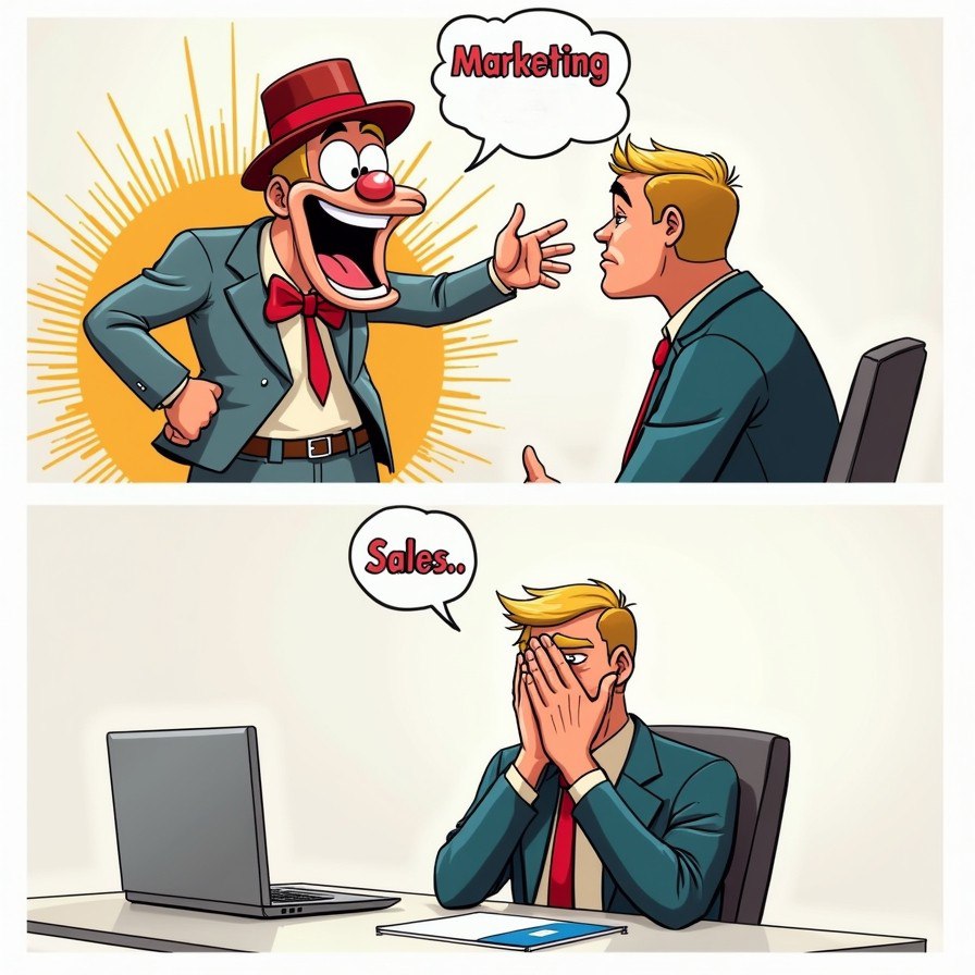 🔹 Шутка Понедельника от SalesCoachAI 🔹
Почему отдел продаж недолюбливает маркетологов?
Потому что одни придумывают "гениальные" идеи, а другие потом пытаются продать то, что получилось | Сетка — социальная сеть от hh.ru