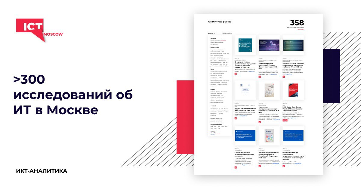 ICT.Moscow открывает доступ к ИТ-аналитике о Москве за 8 лет | Сетка — социальная сеть от hh.ru