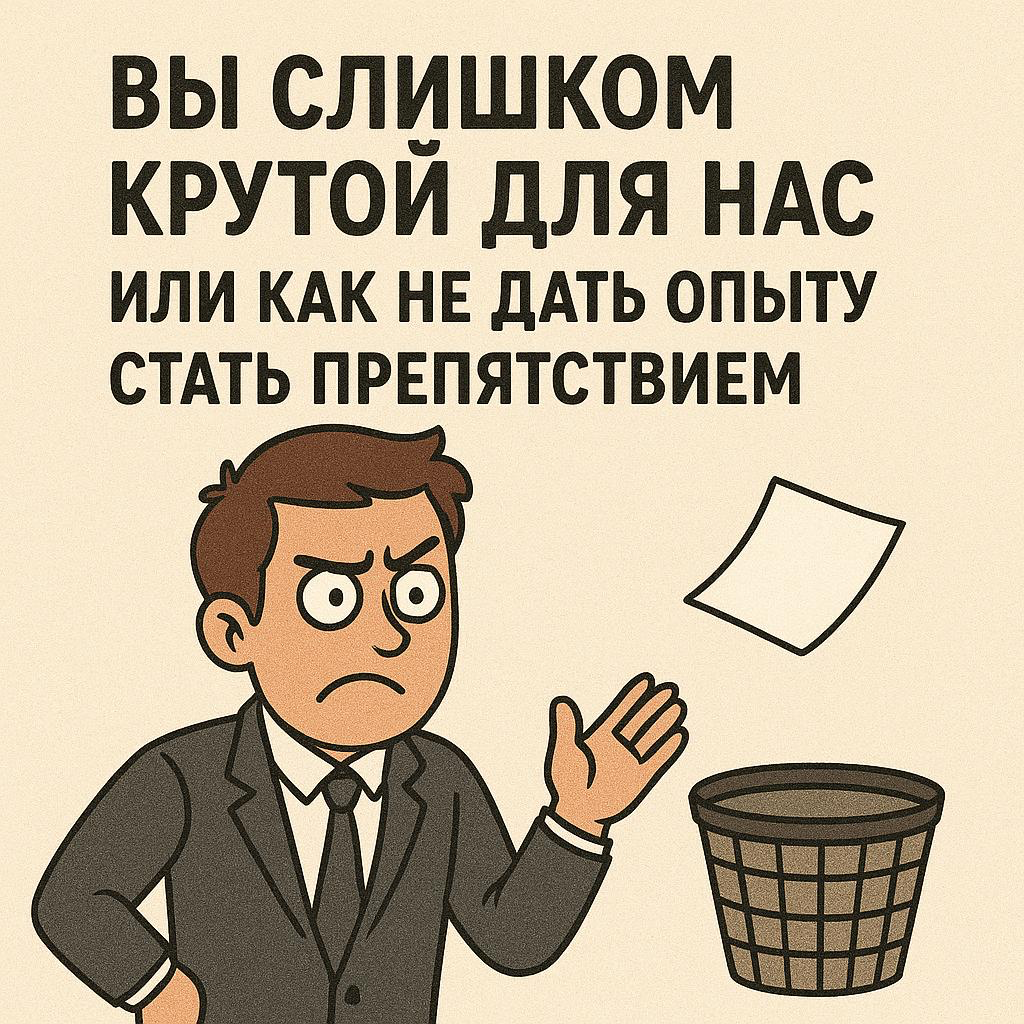 «ВЫ СЛИШКОМ КРУТОЙ ДЛЯ НАС» | Сетка — социальная сеть от hh.ru