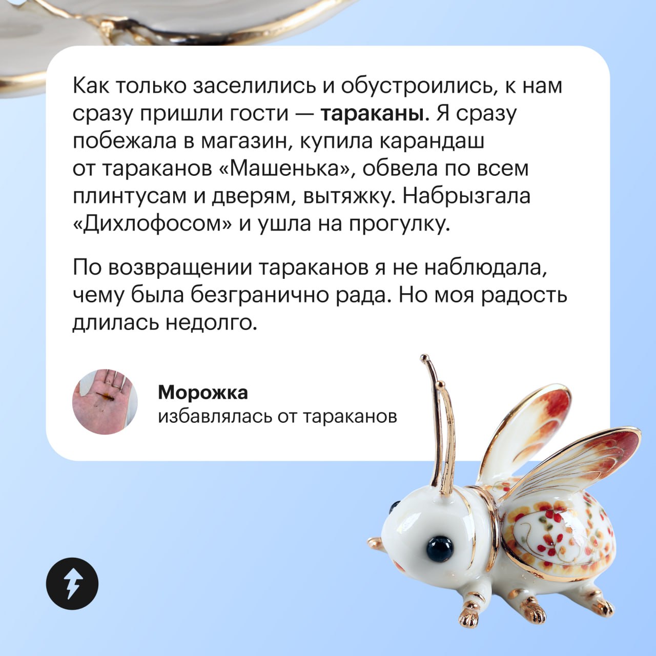 Читатели Т⁠—⁠Ж рассказали, как сталкивались с неадекватными хозяевами, соседями и нашествием насекомых.
⚡️ Чтобы не повторять горький опыт, советуем пройти наш первый урок курса «Как быть взрослым» | Сетка — социальная сеть от hh.ru
