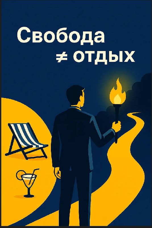 🕊 Свобода ≠ отдых
Многие предприниматели приходят ко мне с мечтой:
«Хочу бизнес, который работает без меня, а я буду лежать на пляже».
Ребята, это не свобода | Сетка — социальная сеть от hh.ru