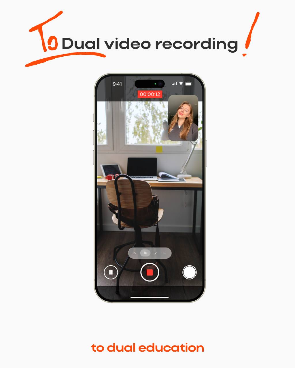 Вчера Apple анонсировали dual video recording 📸
Кажется, они допустили ошибку в названии.
Исправляем за них и делимся кадрами наших слушаталей, которые могут проходить спринты там, где им удобно! | Сетка — социальная сеть от hh.ru