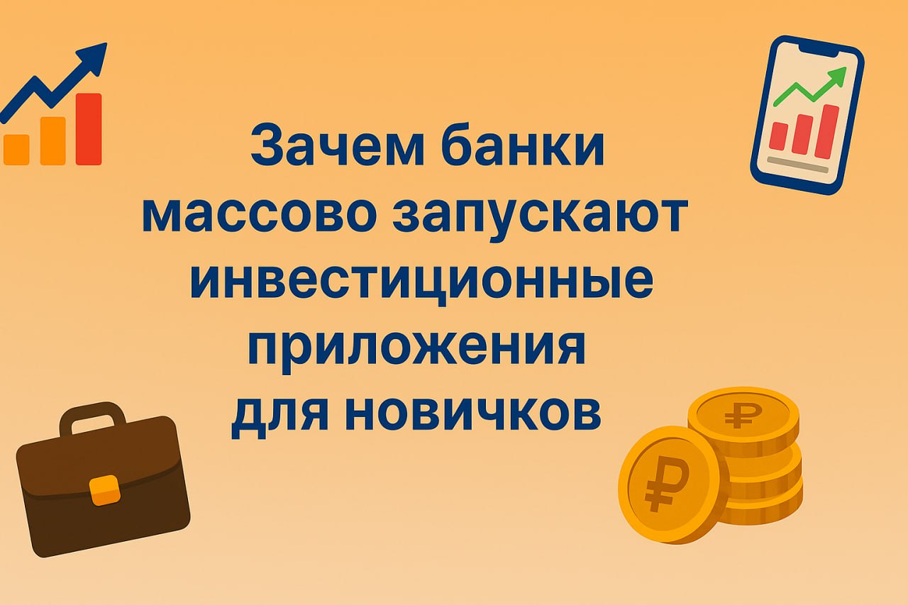 🏦 Зачем банки массово запускают инвестиционные приложения для новичков
Ещё недавно инвестиции казались чем-то «закрытым клубом»: брокерские офисы, громоздкие терминалы, куча непонятных сокращений и ст... | Сетка — социальная сеть от hh.ru