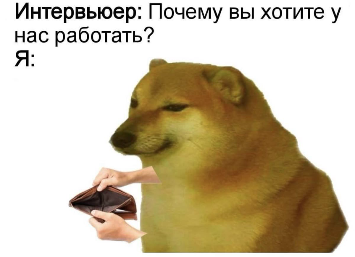 хиханек-хаханек пост
шлите свой мем дня в комменты ❤️ | Сетка — социальная сеть от hh.ru