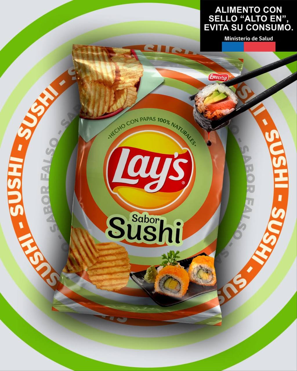 Оп, мексиканский Lay’s анонсировал чипсики со вкусом СУШИ.
Этого мне точно не хватало 😐 | Сетка — социальная сеть от hh.ru