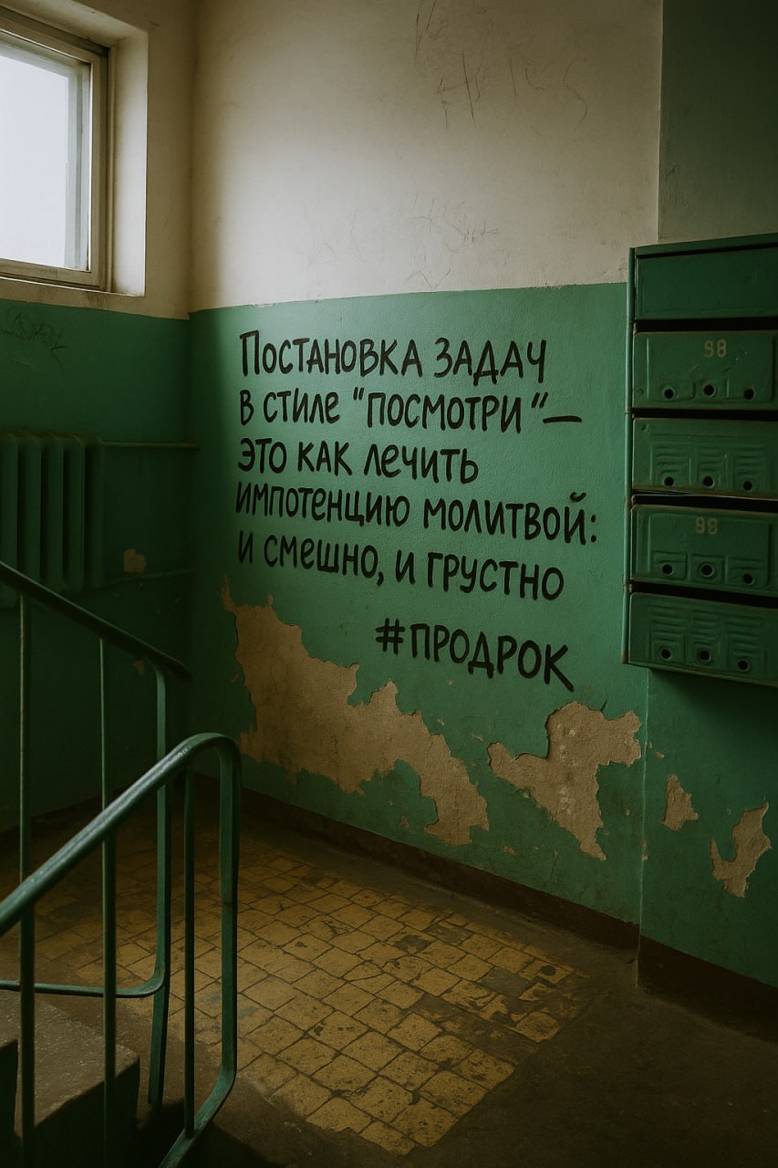 Задача без конкретики - это не задача, а загадка.
Только вместо приза - сгоревшие дедлайны и горящие жопы.
И мы всё равно продолжаем играть в эту лотерею | Сетка — социальная сеть от hh.ru