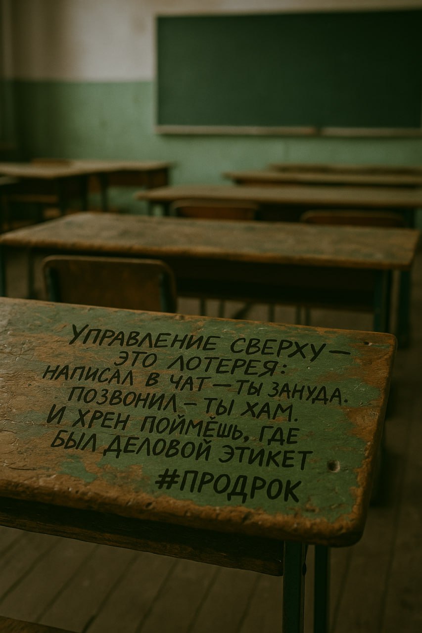 В нашей реальности любой способ коммуникации - билет в ад.
Напишешь в чат - зануда, позвонишь - хам, кинешь мем - несерьёзно, промолчишь - саботаж | Сетка — социальная сеть от hh.ru