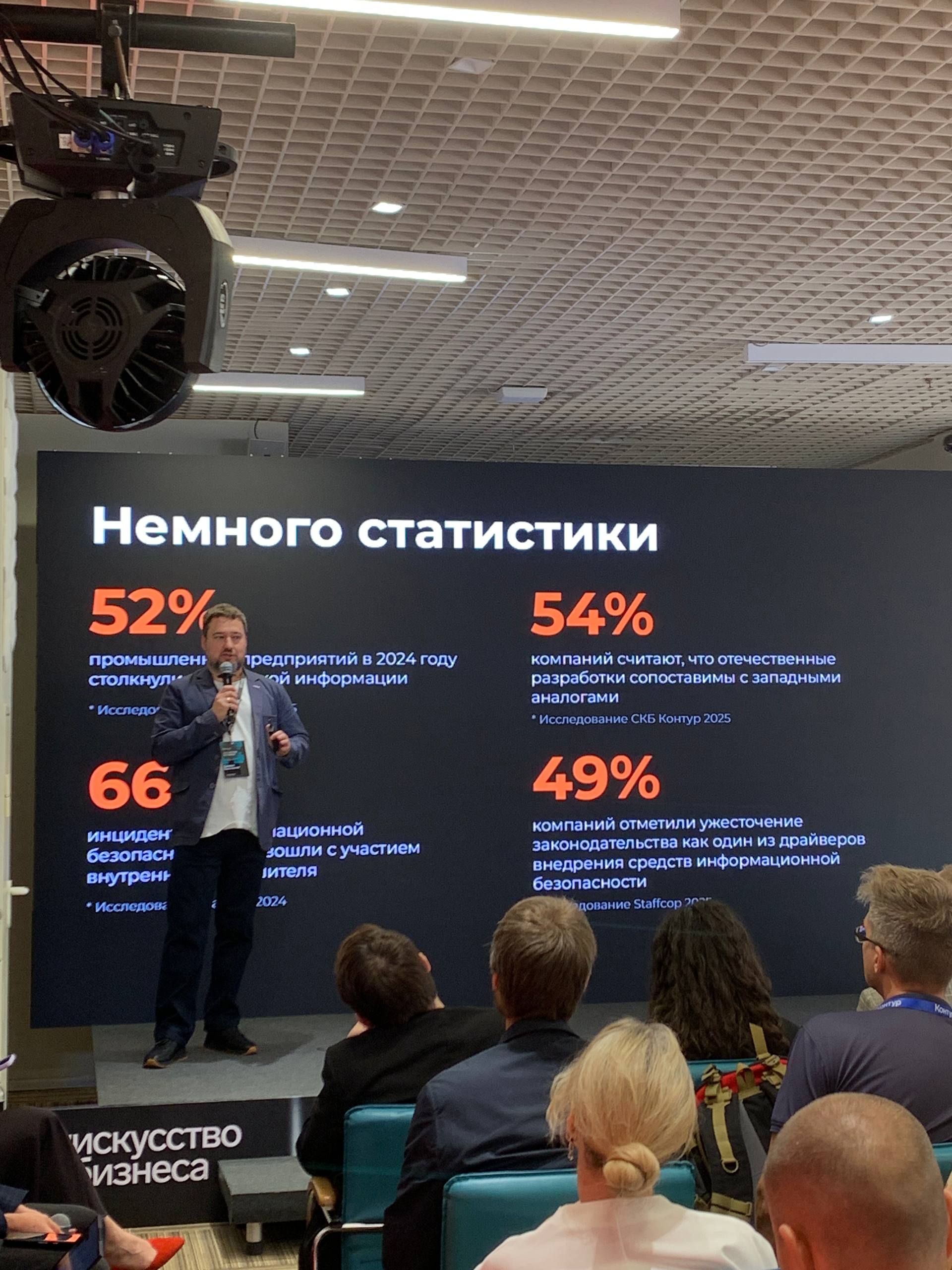 Коллеги, делимся атмосферой конференции «Искусство бизнеса 2025», которая проходит прямо сейчас!
Послушали выступление директора по продукту Staffcop Даниила Бориславского и других спикеров на тему ин... | Сетка — социальная сеть от hh.ru