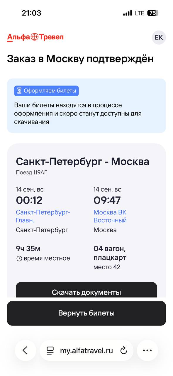 Альфа-банк помер, пока я покупала билеты в Москву, и получился пример того, почему надо продумывать корнер кейсы | Сетка — социальная сеть от hh.ru
