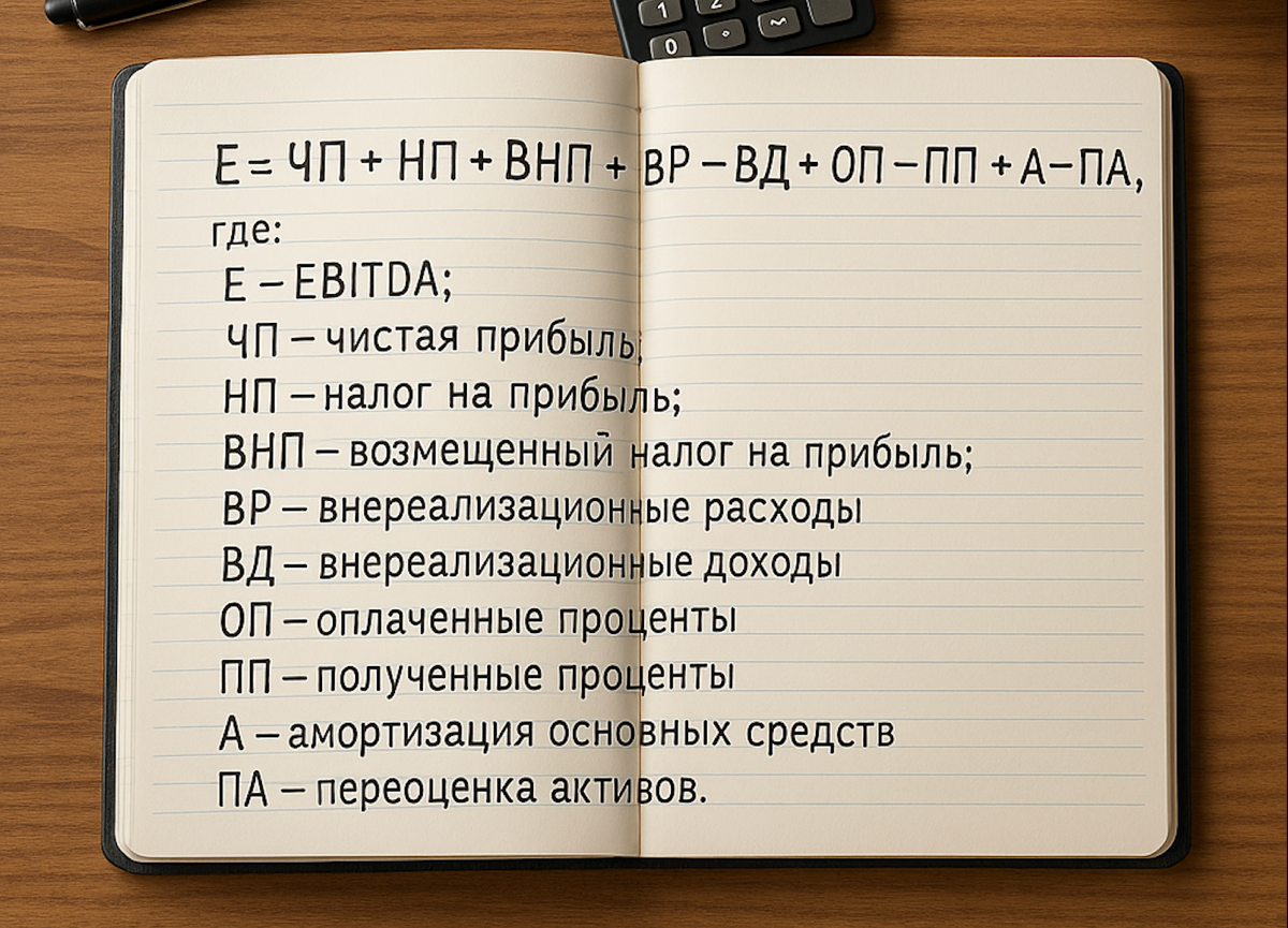 Формула EBITDA | Сетка — социальная сеть от hh.ru