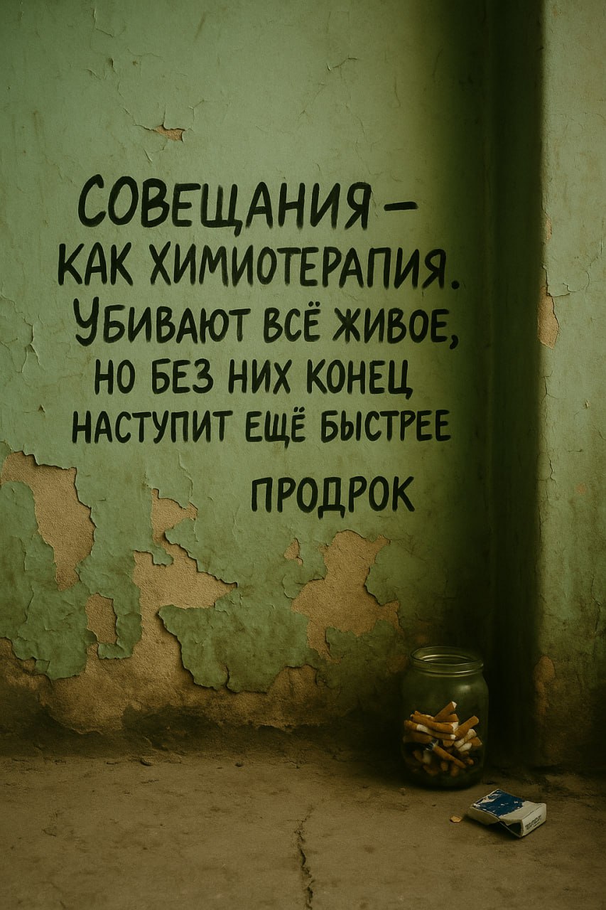 Совещания - это коллективный вампиризм. Ты знаешь, что ничего не решится, но приходишь, потому что иначе решится все - без тебя | Сетка — социальная сеть от hh.ru