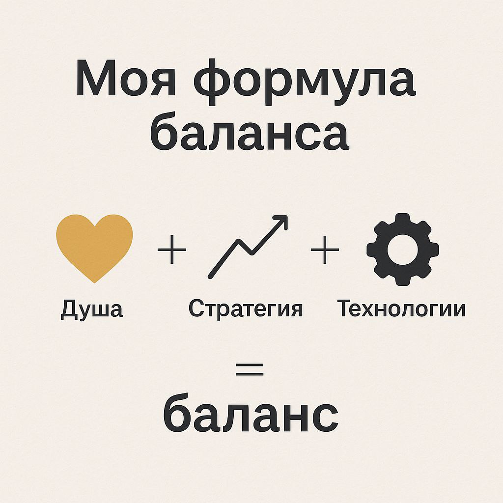 Моя формула баланса: душа + стратегия + технологии ✨
Когда-то я строила пыталась построить бизнес на одном «надо» | Сетка — социальная сеть от hh.ru
