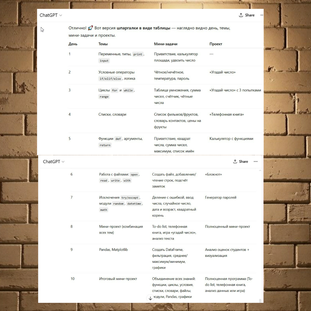 Как я получила от ИИ индивидуальный план изучения Python | Сетка — социальная сеть от hh.ru