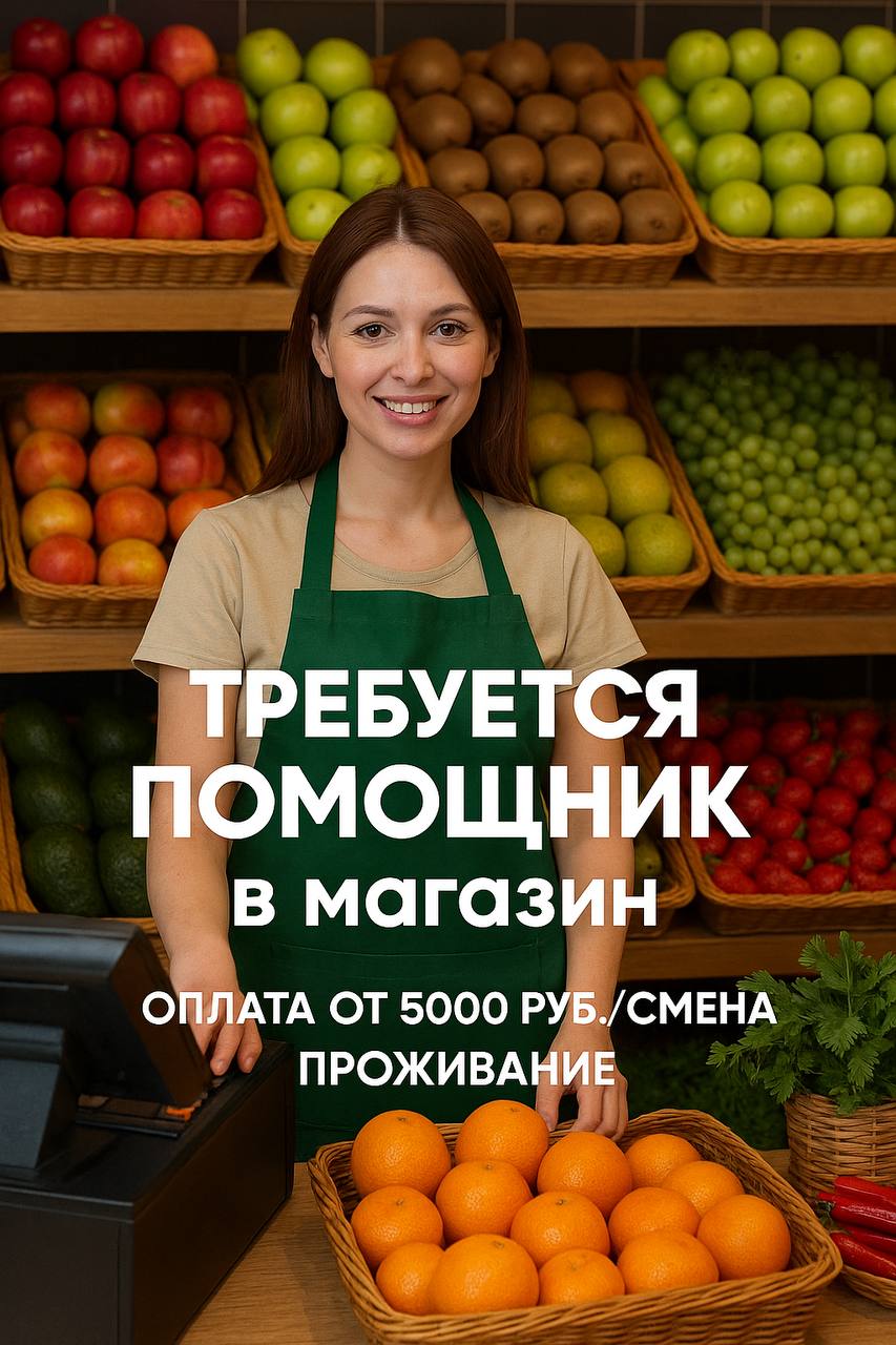 Требуется помощник в магазин (Балашиха, Реутовская, 15) .
Оплата наличными после смены.
Возможно проживание | Сетка — социальная сеть от hh.ru