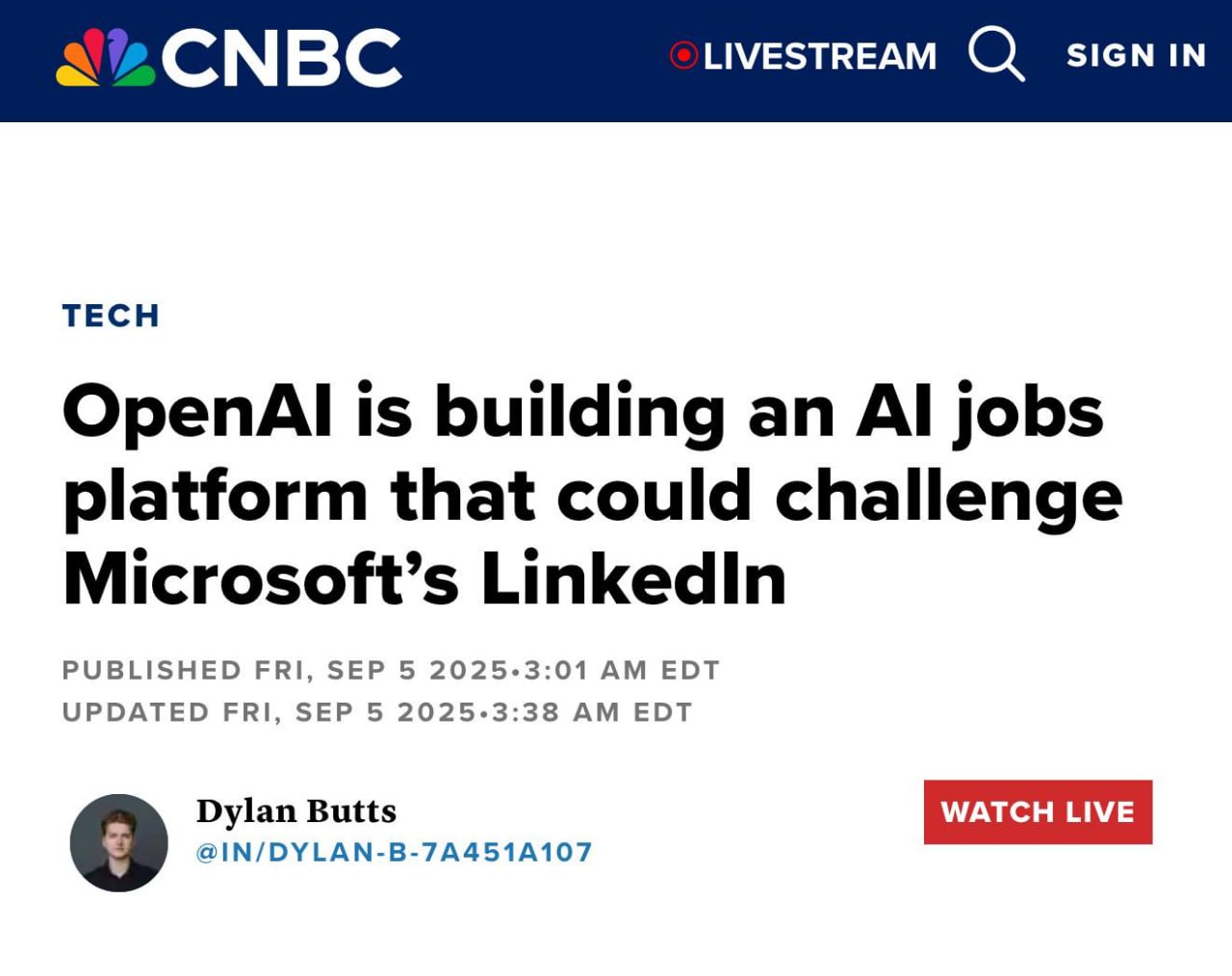 👣 OpenAI заходит на поле рекрутинга.
Компания анонсировала разработку собственной платформы для поиска работы и подбора кандидатов, работающей на базе искусственного интеллекта | Сетка — социальная сеть от hh.ru
