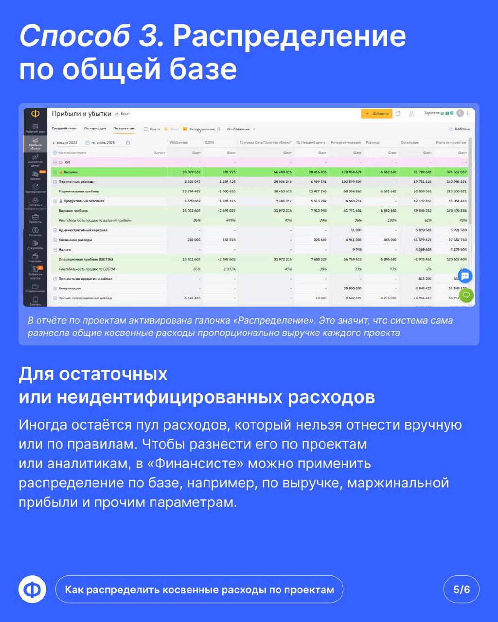💸 Как настроить распределение расходов?
Каждый финдир хотя бы раз слышал тот самый вопрос от собственника: «А этот проект прибыльный?» | Сетка — социальная сеть от hh.ru