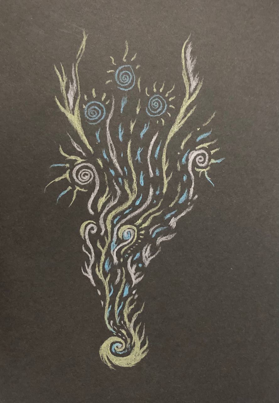 И… всё-таки новые абстракции созданы. Поделюсь, пока есть время. И связь.
❔❓Что вы в них видите?
Позже поделюсь тем, что в них вкладывала создавая их | Сетка — социальная сеть от hh.ru