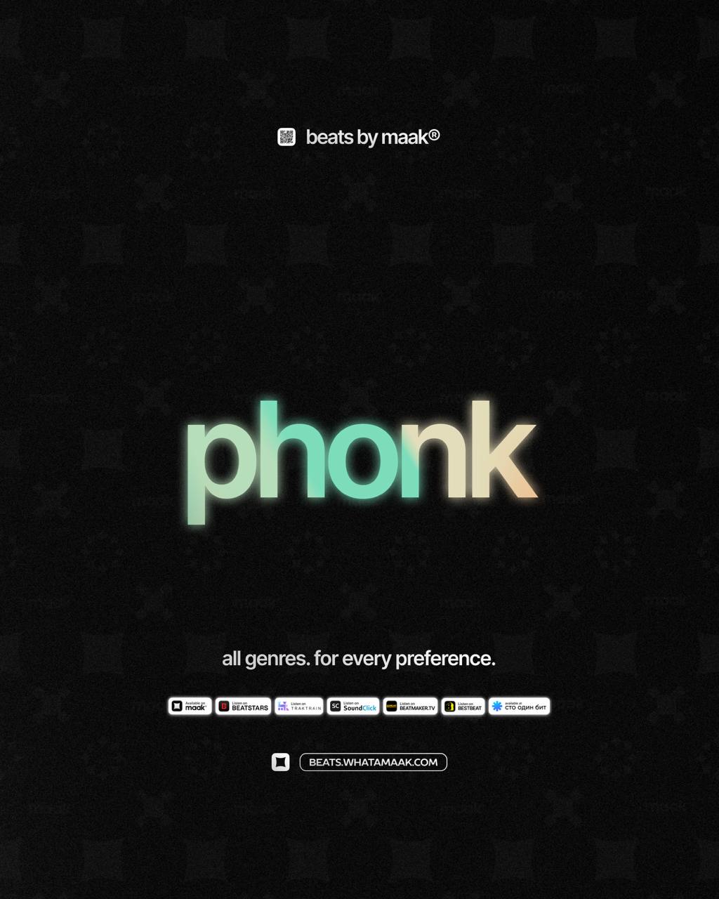 🎵 «Phonk биты» ╳ от maak®
ℹ️ В нашем каталоге более 400 различных аранжировок, в самых популярных жанрах, на любой вкус и предпочтения | Сетка — социальная сеть от hh.ru