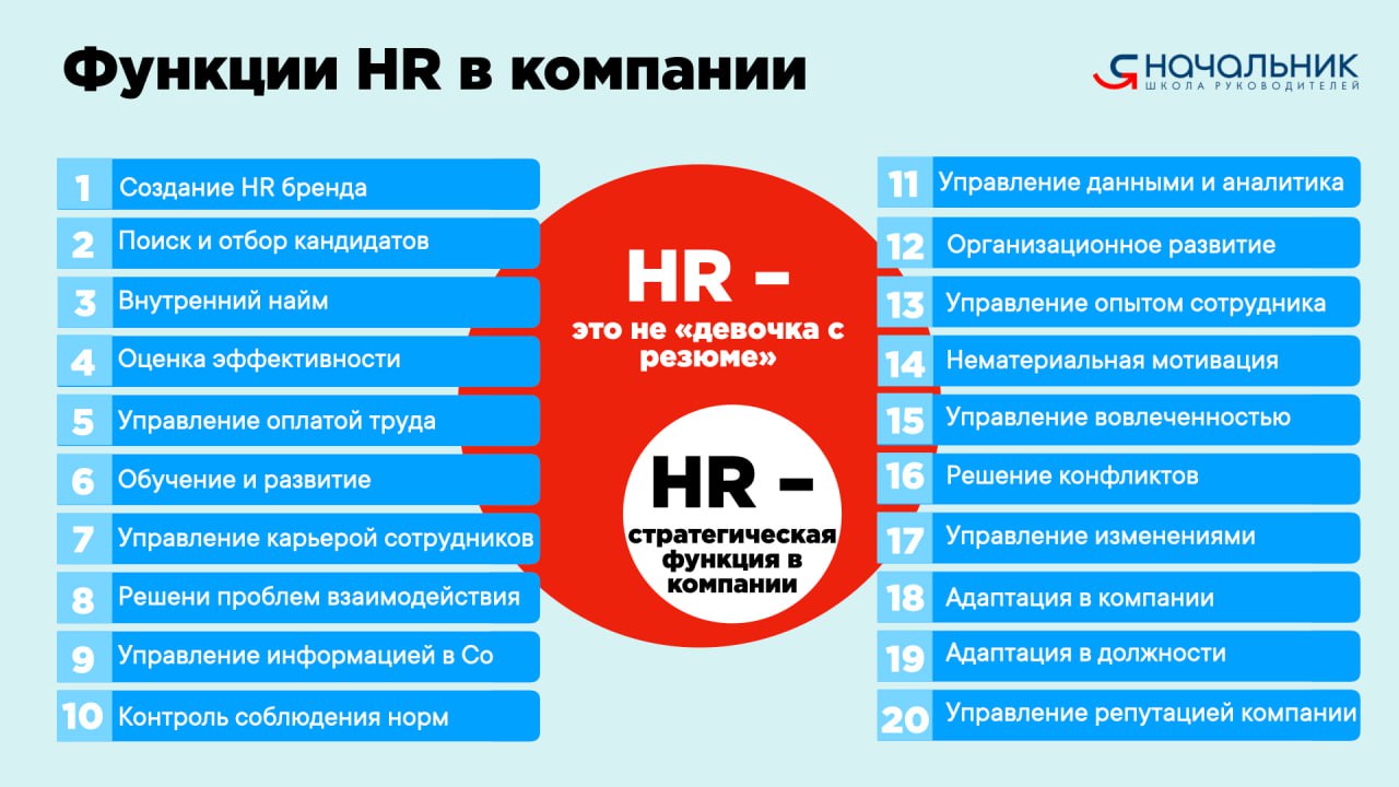HR: МИФЫ И РЕАЛЬНОСТЬ
Миф 1: HR только нанимает и увольняет людей.
Реальность: HR формирует стратегию работы с персоналом, управляет развитием сотрудников и влияет на прибыль компании | Сетка — социальная сеть от hh.ru