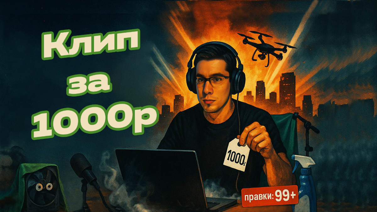 Клип за 1000р в Veo 3 | Сетка — социальная сеть от hh.ru