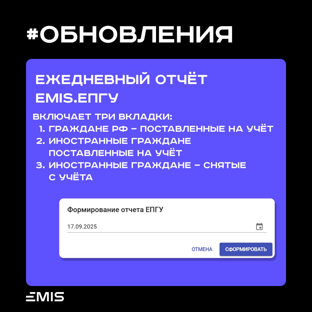 #ОБНОВЛЕНИЯ 🚀
Мы знаем, что каждая минута администратора на вес золота. Поэтому продолжаем делать EMIS Service ещё удобнее и эффективнее для вас!
Новые возможности, которые сэкономят ваше время:
📊 1 | Сетка — социальная сеть от hh.ru