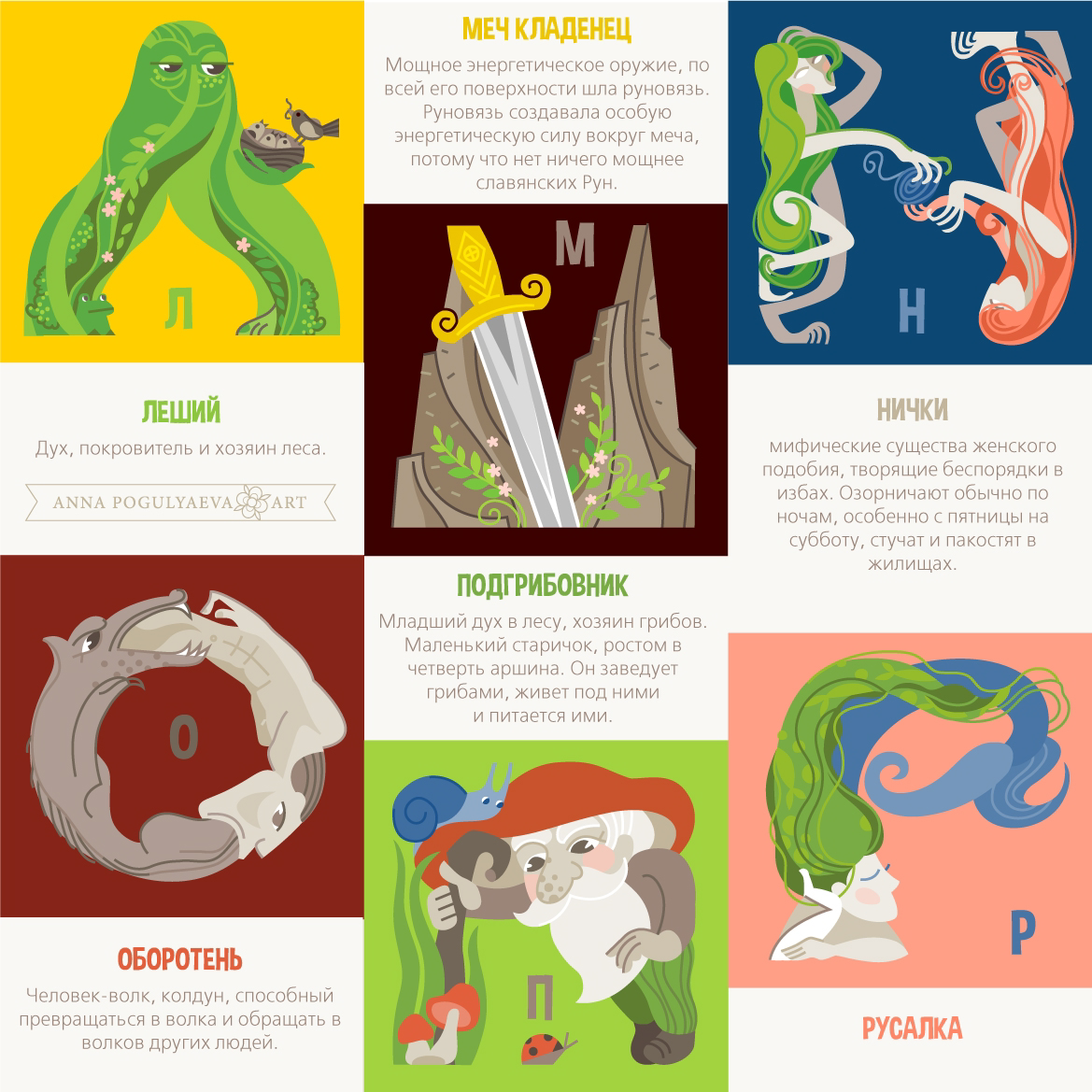 Сказочный алфавит. Мифы славян и их обитатели | Сетка — социальная сеть от hh.ru