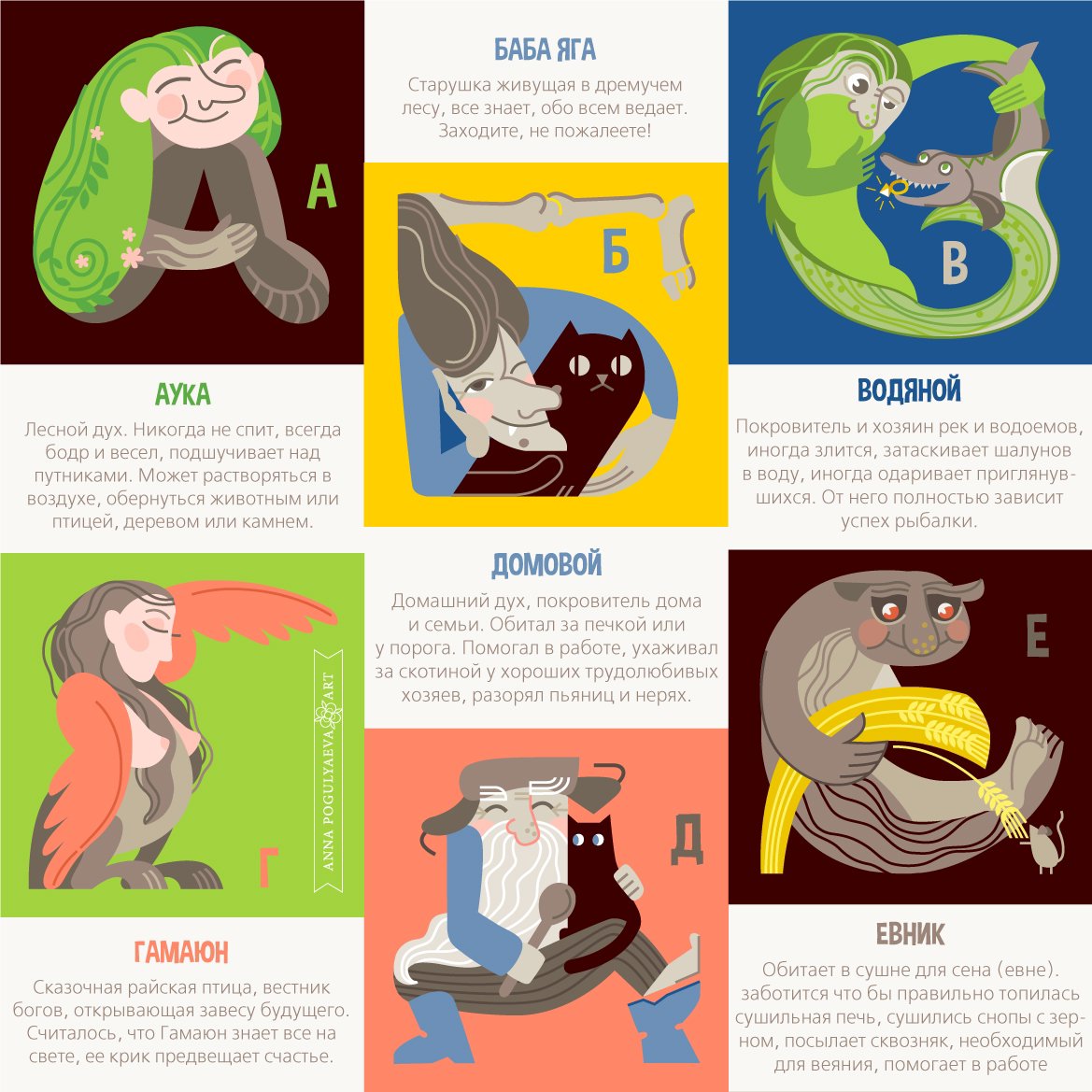 Сказочный алфавит. Мифы славян и их обитатели | Сетка — социальная сеть от hh.ru